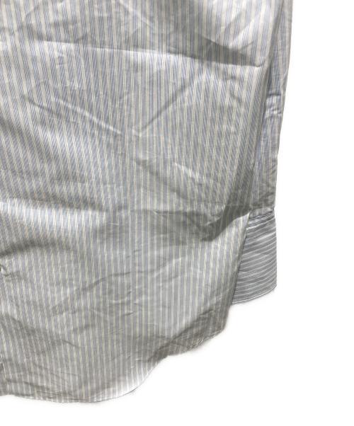 AURALEE（オーラリー）AURALEE (オーラリー) FINX POLYESTER STRIPE SHIRT ブルー サイズ:1の古着・服飾アイテム