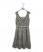 HER LIP TOハーリップトゥ）の古着「Summer Tweed Midi Dress」｜ブラック×ホワイト