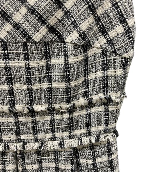 HER LIP TO（ハーリップトゥ）HER LIP TO (ハーリップトゥ) Summer Tweed Midi Dress ブラック×ホワイト サイズ:Ｍ 未使用品の古着・服飾アイテム