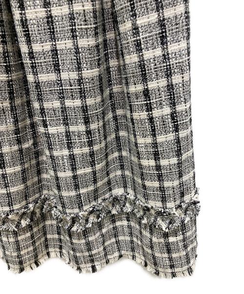 HER LIP TO（ハーリップトゥ）HER LIP TO (ハーリップトゥ) Summer Tweed Midi Dress ブラック×ホワイト サイズ:Ｍ 未使用品の古着・服飾アイテム