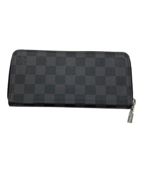 LOUIS VUITTON（ルイ ヴィトン）LOUIS VUITTON (ルイ ヴィトン) 長財布 ダミエ グラフィット ジッピーウォレットヴェルティカル  ブラックの古着・服飾アイテム
