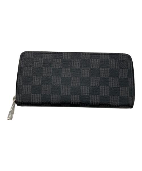 LOUIS VUITTON（ルイ ヴィトン）LOUIS VUITTON (ルイ ヴィトン) 長財布 ダミエ グラフィット ジッピーウォレットヴェルティカル  ブラックの古着・服飾アイテム