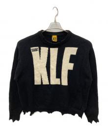 SAINT MICHAEL（セントマイケル）の古着「KLF CREW NEECK KNIT」｜ブラック