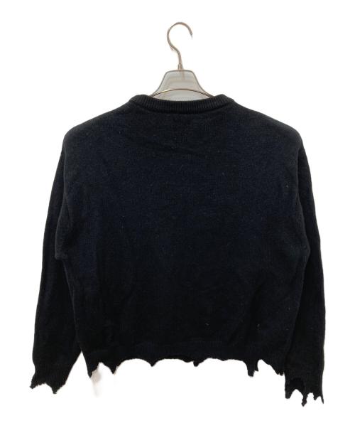 SAINT MICHAEL（セントマイケル）SAINT MICHAEL (セントマイケル) KLF CREW NEECK KNIT ブラック サイズ:XLの古着・服飾アイテム