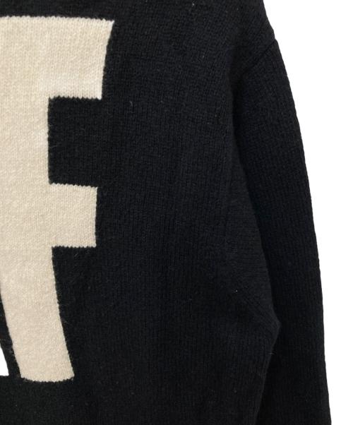 SAINT MICHAEL（セントマイケル）SAINT MICHAEL (セントマイケル) KLF CREW NEECK KNIT ブラック サイズ:XLの古着・服飾アイテム