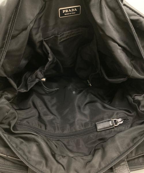 PRADA（プラダ）PRADA (プラダ) ナイロンハンドバッグ ブラックの古着・服飾アイテム