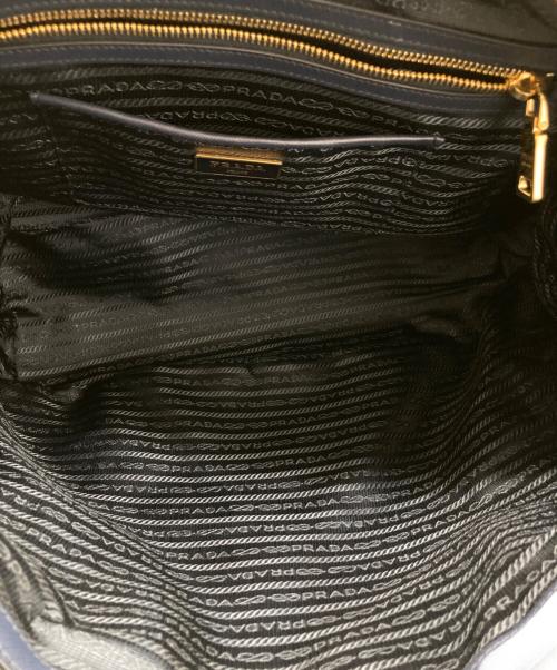 PRADA（プラダ）PRADA (プラダ) 2wayトートバッグ ネイビーの古着・服飾アイテム