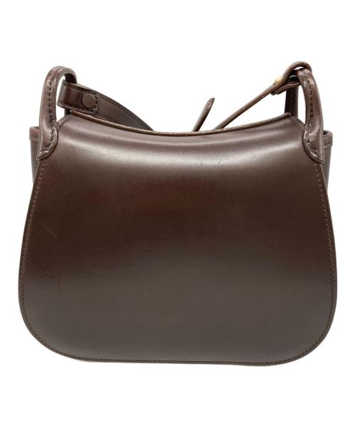 leather craft by emi（レザークラフトバイエミ）leather craft by emi (レザークラフトバイエミ) サドルバッグ ブラウンの古着・服飾アイテム