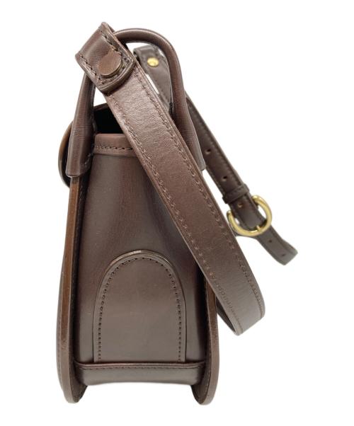 leather craft by emi（レザークラフトバイエミ）leather craft by emi (レザークラフトバイエミ) サドルバッグ ブラウンの古着・服飾アイテム