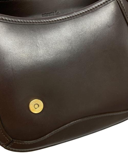 leather craft by emi（レザークラフトバイエミ）leather craft by emi (レザークラフトバイエミ) サドルバッグ ブラウンの古着・服飾アイテム