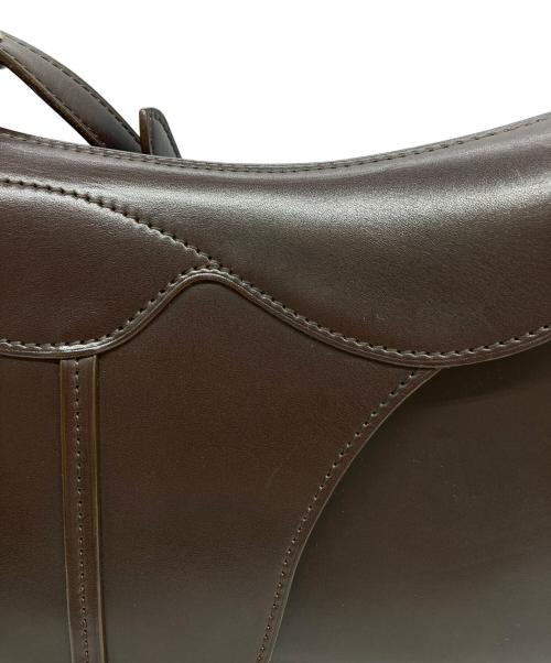 leather craft by emi（レザークラフトバイエミ）leather craft by emi (レザークラフトバイエミ) サドルバッグ ブラウンの古着・服飾アイテム