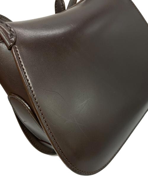 leather craft by emi（レザークラフトバイエミ）leather craft by emi (レザークラフトバイエミ) サドルバッグ ブラウンの古着・服飾アイテム
