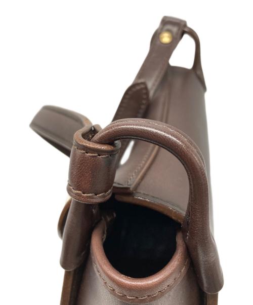 leather craft by emi（レザークラフトバイエミ）leather craft by emi (レザークラフトバイエミ) サドルバッグ ブラウンの古着・服飾アイテム