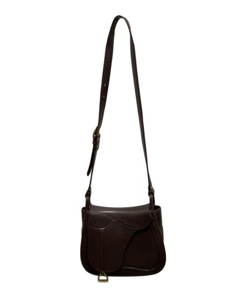 leather craft by emi（レザークラフトバイエミ）leather craft by emi (レザークラフトバイエミ) サドルバッグ ブラウンの古着・服飾アイテム