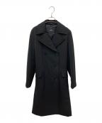 Max Mara WEEK END LINEマックスマーラ ウイークエンドライン）の古着「バージンウール ダブルブレストコート」｜ブラック