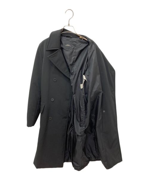 Max Mara WEEK END LINE（マックスマーラ ウイークエンドライン）MAX MARA WEEK END LINE (マックスマーラ ウイークエンドライン) バージンウール ダブルブレストコート ブラック サイズ:40の古着・服飾アイテム