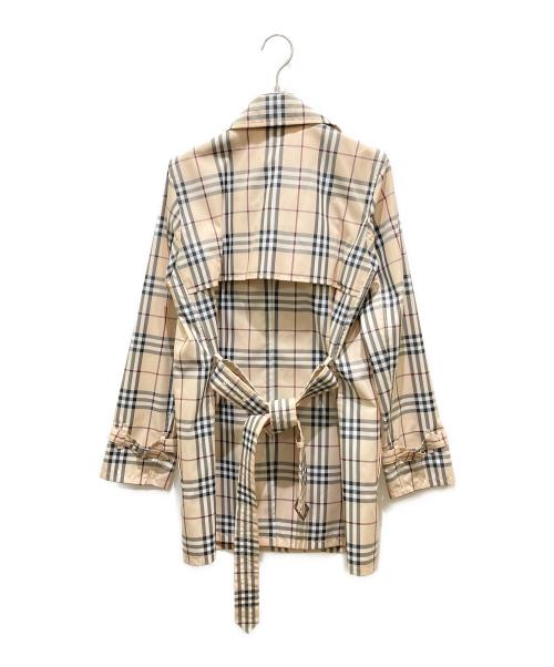 BURBERRY LONDON（バーバリーロンドン）BURBERRY LONDON (バーバリーロンドン) ハーフトレンチノバチェックコート ベージュ サイズ:38の古着・服飾アイテム