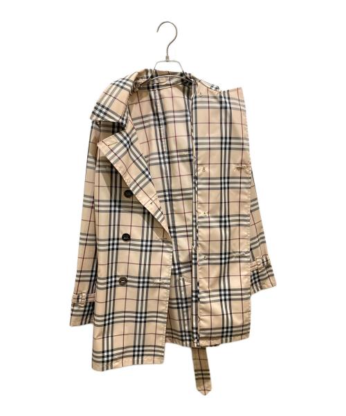 BURBERRY LONDON（バーバリーロンドン）BURBERRY LONDON (バーバリーロンドン) ハーフトレンチノバチェックコート ベージュ サイズ:38の古着・服飾アイテム