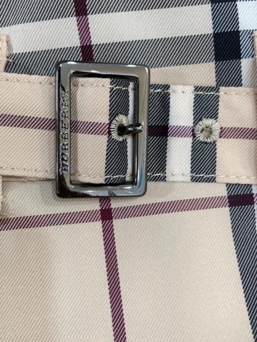 BURBERRY LONDON（バーバリーロンドン）BURBERRY LONDON (バーバリーロンドン) ハーフトレンチノバチェックコート ベージュ サイズ:38の古着・服飾アイテム
