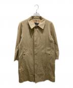 Burberry'sバーバリー）の古着「裏ノバチェックステンカラーコート」｜ベージュ