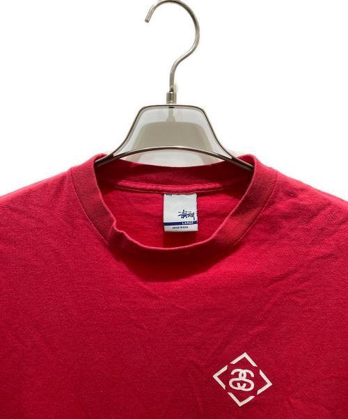stussy（ステューシー）stussy (ステューシー) プリントTシャツ レッド サイズ:Ｌの古着・服飾アイテム