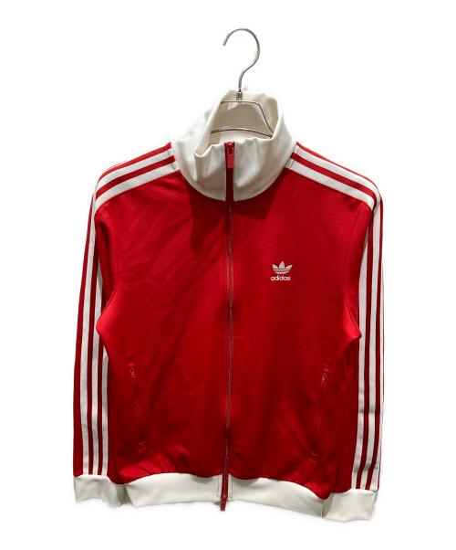 adidas（アディダス）adidas (アディダス) ベッケンバウアートラックジャケット レッド サイズ:Ｌの古着・服飾アイテム