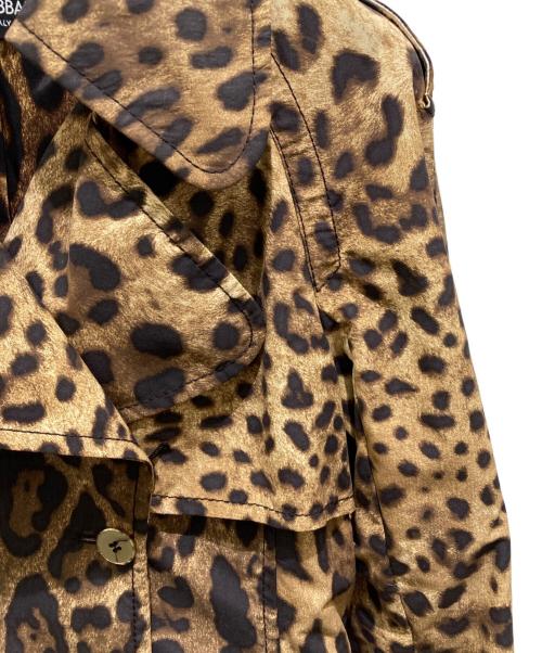 DOLCE & GABBANA（ドルチェ＆ガッバーナ）DOLCE & GABBANA (ドルチェ＆ガッバーナ) レオパードトレンチコート ブラウン サイズ:36の古着・服飾アイテム