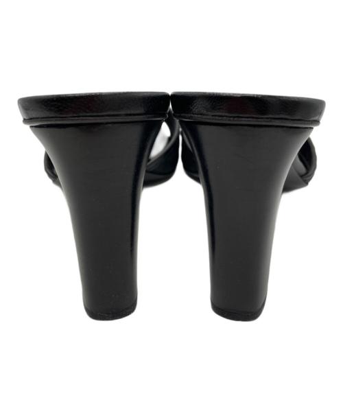 GUCCI（グッチ）GUCCI (グッチ) GGヒールサンダル ブラック サイズ:37Cの古着・服飾アイテム