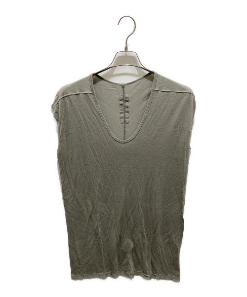 RICK OWENS（リックオウエンス）RICK OWENS (リックオウエンス) ノースリーブカットソー グレー サイズ:38の古着・服飾アイテム
