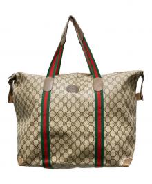 GUCCI（グッチ）の古着「トートバッグ　GGスプリーム」｜ベージュ