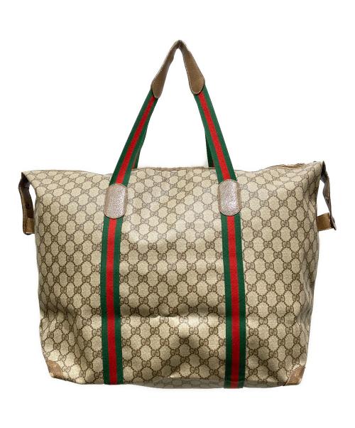 GUCCI（グッチ）GUCCI (グッチ) トートバッグ　GGスプリーム ベージュの古着・服飾アイテム