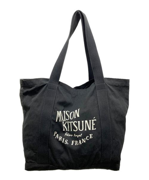 maison kitsune（メゾンキツネ）maison kitsune (メゾンキツネ) トートバッグ ブラックの古着・服飾アイテム