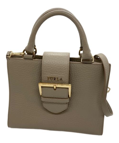 FURLA（フルラ）FURLA (フルラ) 2WAYショルダーバッグ グレージュの古着・服飾アイテム