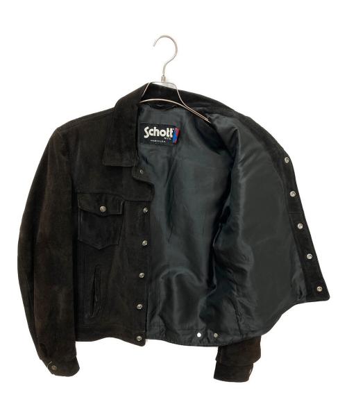 Schott（ショット）Schott (ショット) スウェードトラッカージャケット ブラウン サイズ:42の古着・服飾アイテム