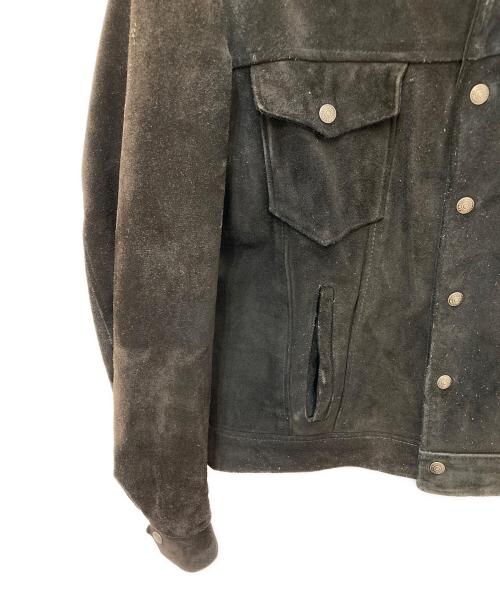 Schott（ショット）Schott (ショット) スウェードトラッカージャケット ブラウン サイズ:42の古着・服飾アイテム