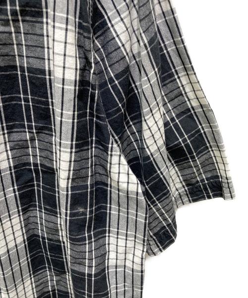 stussy（ステューシー）stussy (ステューシー) チェック半袖シャツ ブラック サイズ:XLの古着・服飾アイテム