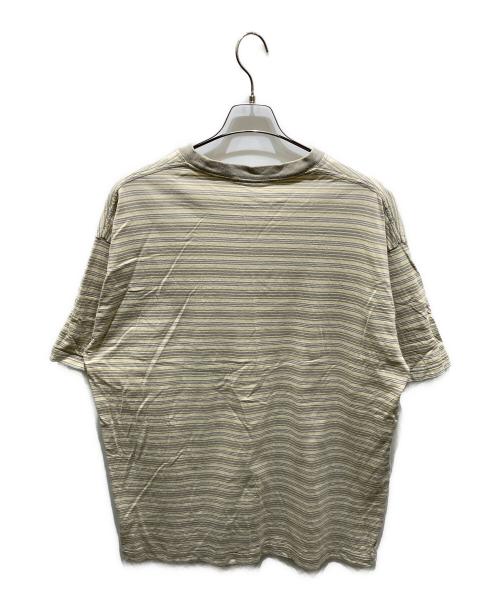 SEDAN ALL-PURPOSE（セダンオールパーパス）SEDAN ALL-PURPOSE (セダンオールパーパス) Striped S/S Tee ベージュ サイズ:XXLの古着・服飾アイテム