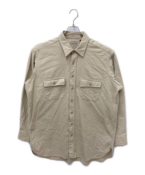 L.L.Bean（エルエルビーン）L.L.Bean (エルエルビーン) CHAMOIS CLOTH SHIRT ベージュ サイズ:17 1/2の古着・服飾アイテム