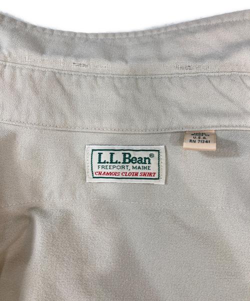 L.L.Bean（エルエルビーン）L.L.Bean (エルエルビーン) CHAMOIS CLOTH SHIRT ベージュ サイズ:17 1/2の古着・服飾アイテム