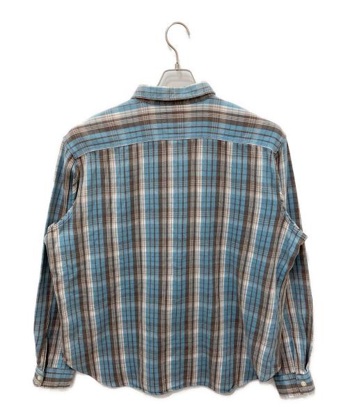 RLX RALPH LAUREN（アールエルエックスラルフローレン）RLX RALPH LAUREN (アールエルエックスラルフローレン) ロングスリーブチェックネルシャツ ブルー サイズ:XXLの古着・服飾アイテム