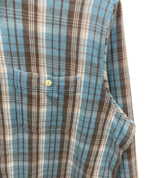 RLX RALPH LAUREN（アールエルエックスラルフローレン）RLX RALPH LAUREN (アールエルエックスラルフローレン) ロングスリーブチェックネルシャツ ブルー サイズ:XXLの古着・服飾アイテム