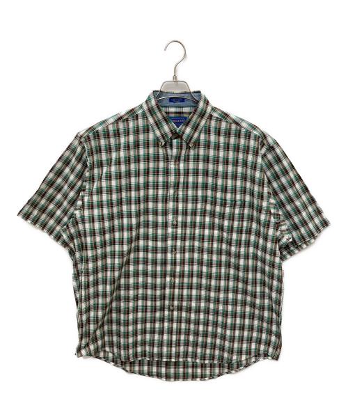 PENDLETON（ペンドルトン）PENDLETON (ペンドルトン) 半袖シャツ ホワイト×グリーン サイズ:Lの古着・服飾アイテム