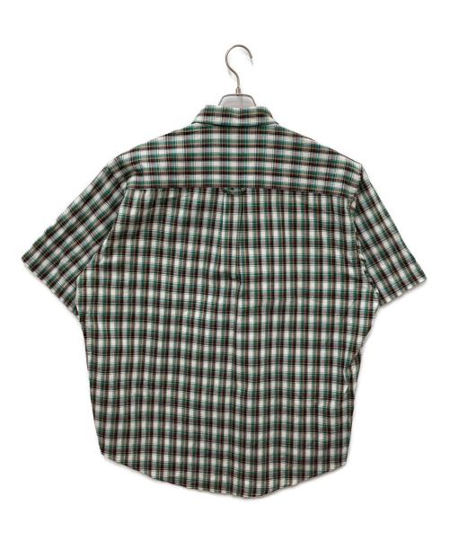 PENDLETON（ペンドルトン）PENDLETON (ペンドルトン) 半袖シャツ ホワイト×グリーン サイズ:Lの古着・服飾アイテム