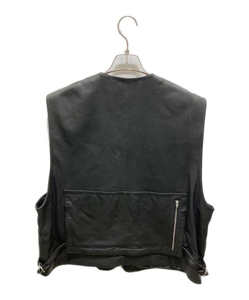 SUPREME（シュプリーム）SUPREME (シュプリーム) Leather Cargo Vest ブラック サイズ:XLの古着・服飾アイテム