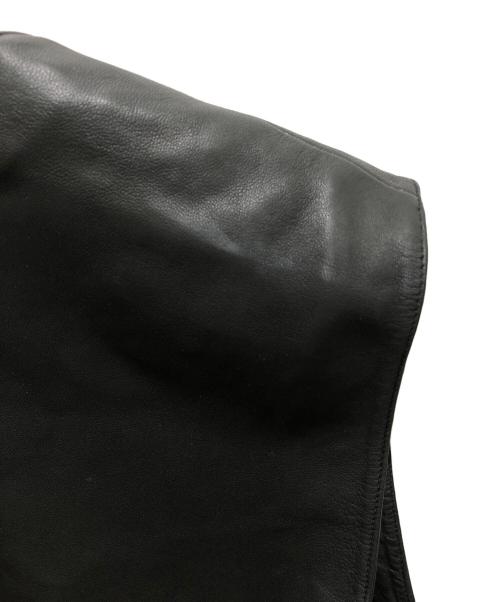 SUPREME（シュプリーム）SUPREME (シュプリーム) Leather Cargo Vest ブラック サイズ:XLの古着・服飾アイテム