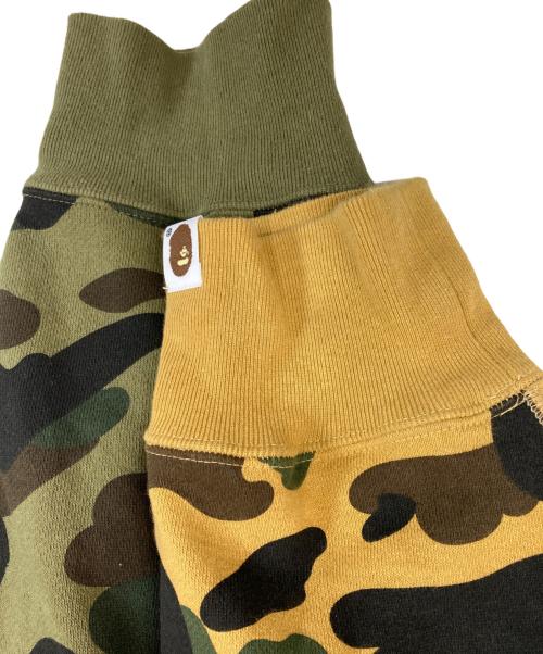 A BATHING APE（アベイシングエイプ）A BATHING APE (アベイシングエイプ) SEPARATE SPLIT SHARK FULL ZIP HOODIE カーキ サイズ:3XLの古着・服飾アイテム
