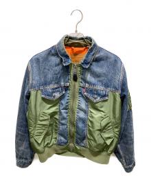 LEVI'S PReMIUM（リーバイス プレミアム）の古着「ハイブリッドトラッカー ジャケット」｜インディゴ