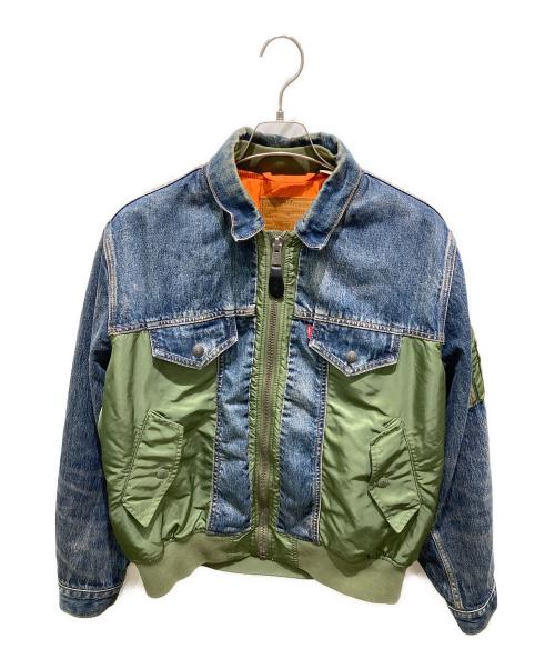 LEVI'S PReMIUM（リーバイス プレミアム）LEVI'S PReMIUM (リーバイス プレミアム) ハイブリッドトラッカー ジャケット インディゴ サイズ:Ｌの古着・服飾アイテム