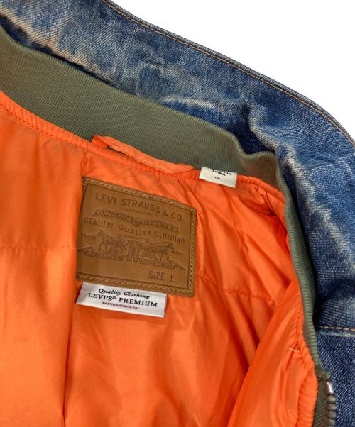 LEVI'S PReMIUM（リーバイス プレミアム）LEVI'S PReMIUM (リーバイス プレミアム) ハイブリッドトラッカー ジャケット インディゴ サイズ:Ｌの古着・服飾アイテム