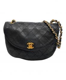 CHANEL（シャネル）の古着「マトラッセ　チェーンショルダーバッグ」｜ブラック